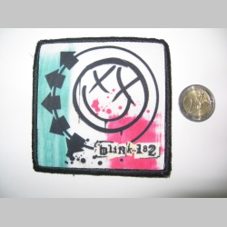 Blink 182 ofsetová nášivka po krajoch obšívaná  cca. 9x9cm